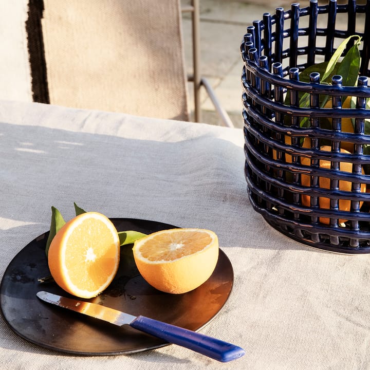 Flow πιάτο 22 cm, μαύρο Ferm Living