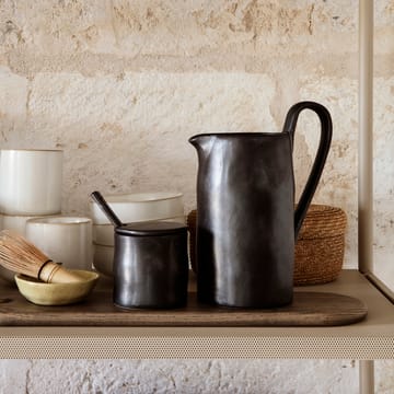 Flow βάζο μαρμελάδας με κουτάλι - μαύρο - Ferm Living