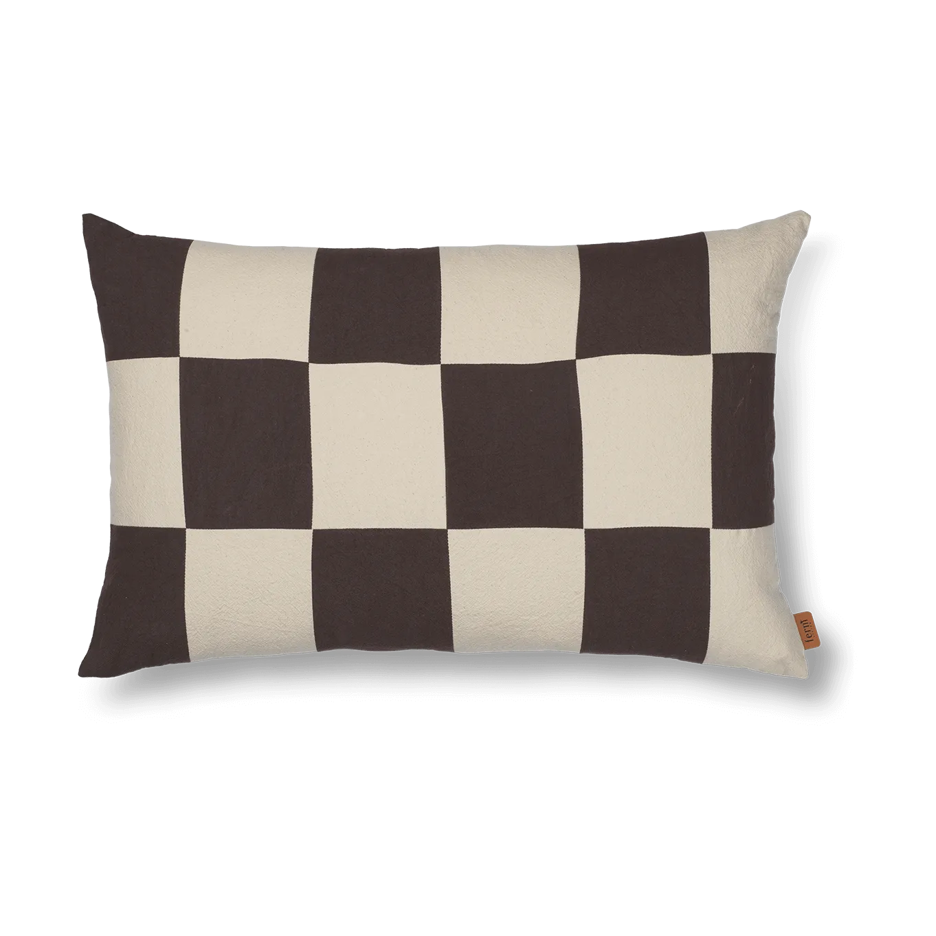 Fold patchwork κάλυμμα μαξιλαριού 40x60 cm, Coffee-undyed Ferm Living