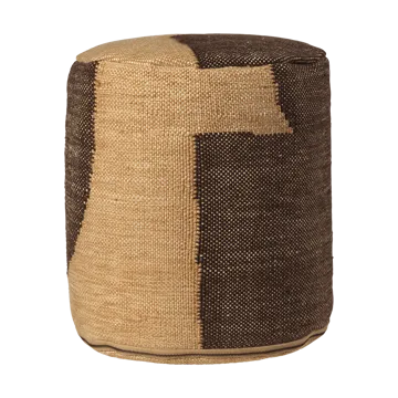Μαξιλάρι καθίσματος Forene cylinder pouf Ø38x42 cm - Tan-Chocolate - Ferm Living