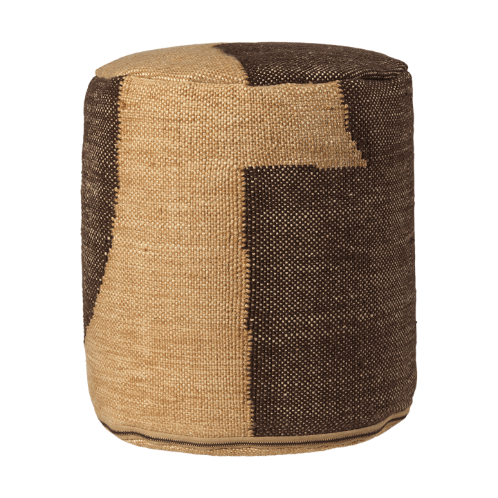 Μαξιλάρι καθίσματος Forene cylinder pouf Ø38x42 cm - Tan-Chocolate - Ferm LIVING