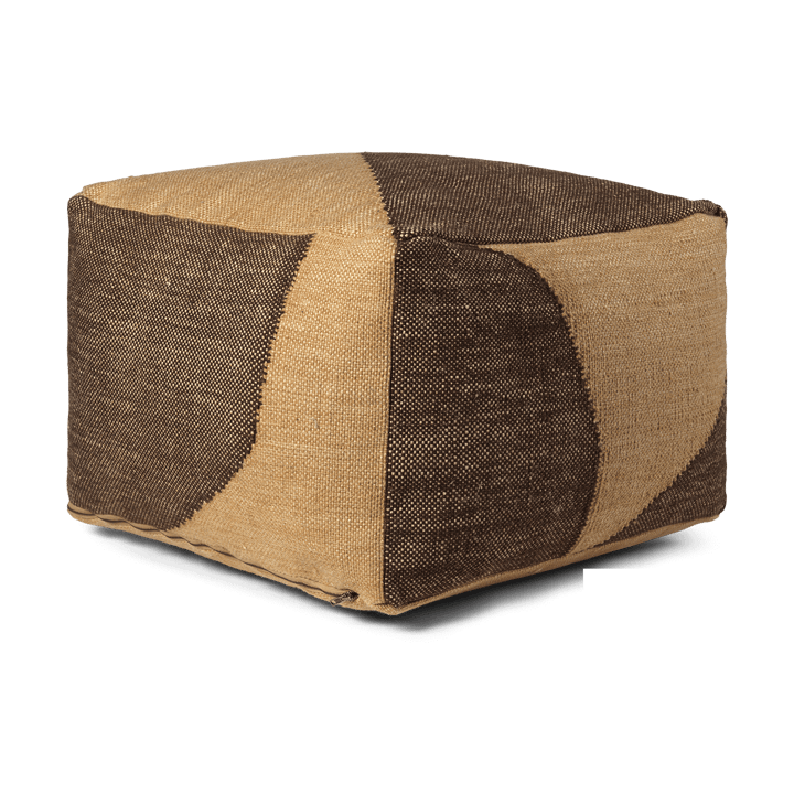 Μαξιλάρι καθίσματος Forene square pouf 60x60x40 cm - Tan-Chocolate - Ferm LIVING