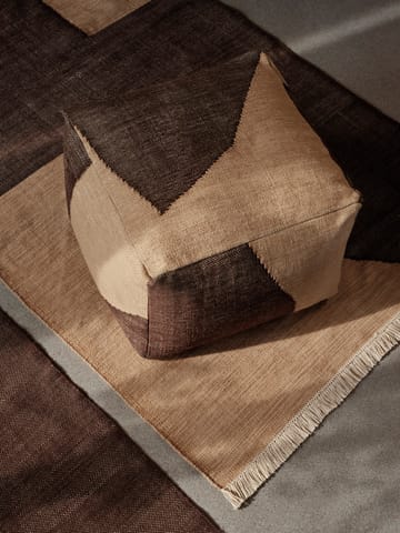 Μαξιλάρι καθίσματος Forene square pouf 60x60x40 cm - Tan-Chocolate - Ferm Living