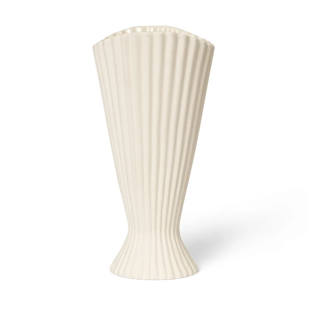 Fountain βάζο 23 cm, Off white Ferm Living