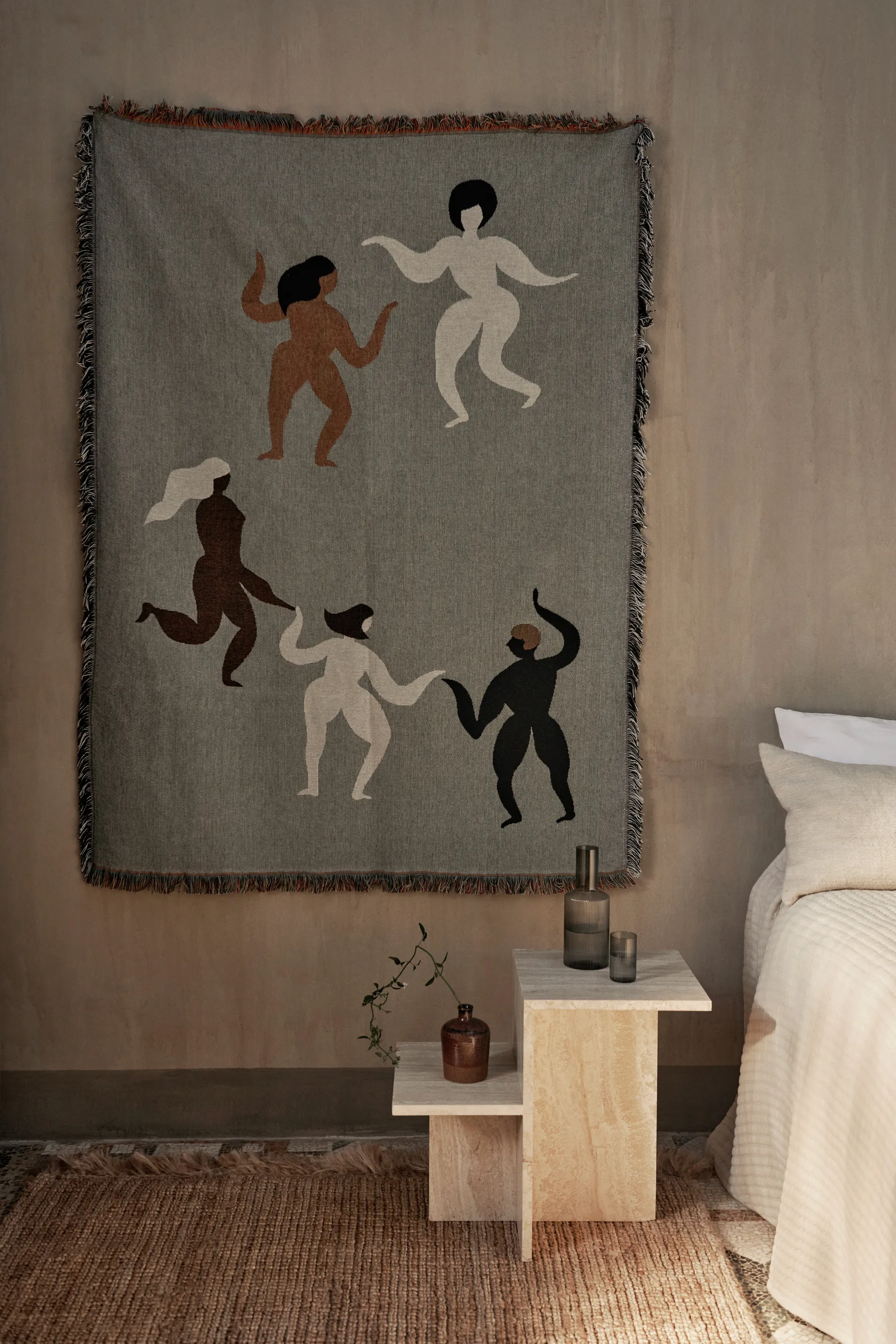 Free tapestry κουβέρτα 120x170 εκ, Γκρί Ferm Living