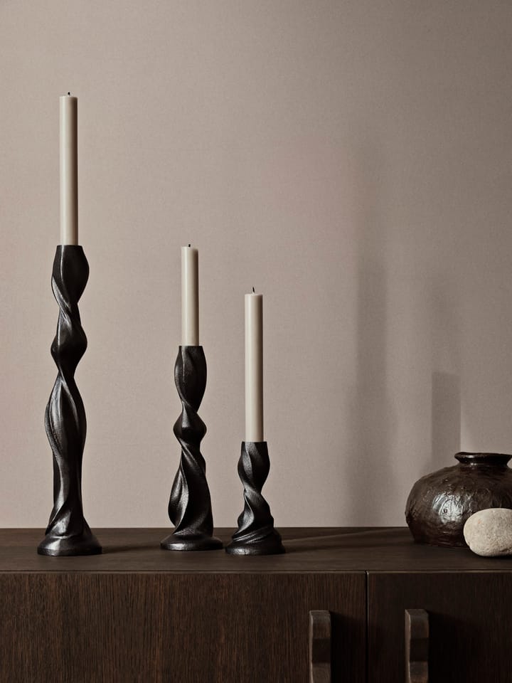 Gale κηροπήγιο 25 cm, Blackened Aluminium Ferm Living