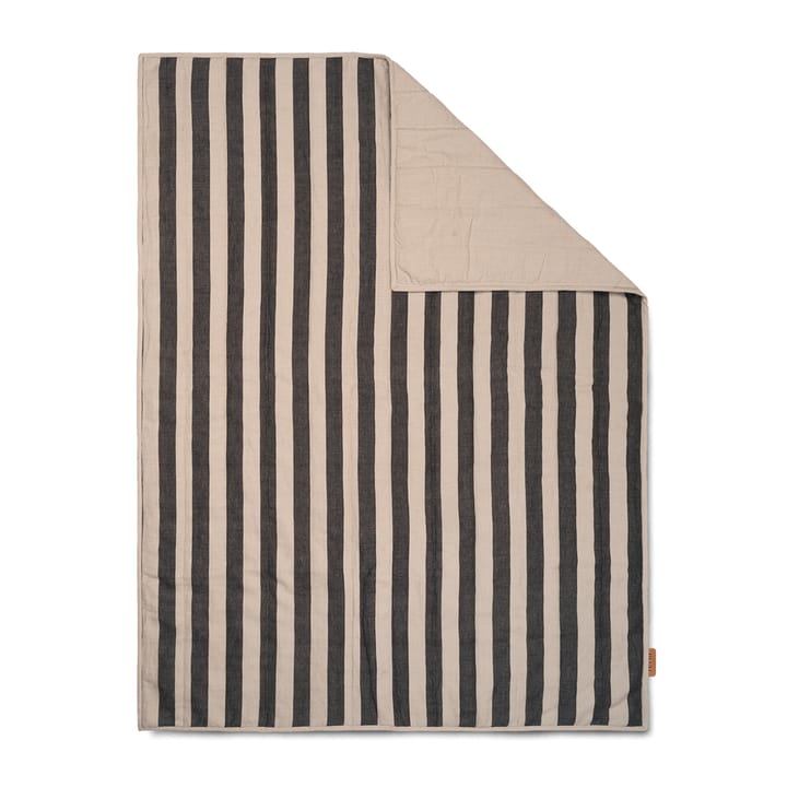 Grand κουβέρτα 120x170 cm - Άμμος-μαύρο - Ferm Living