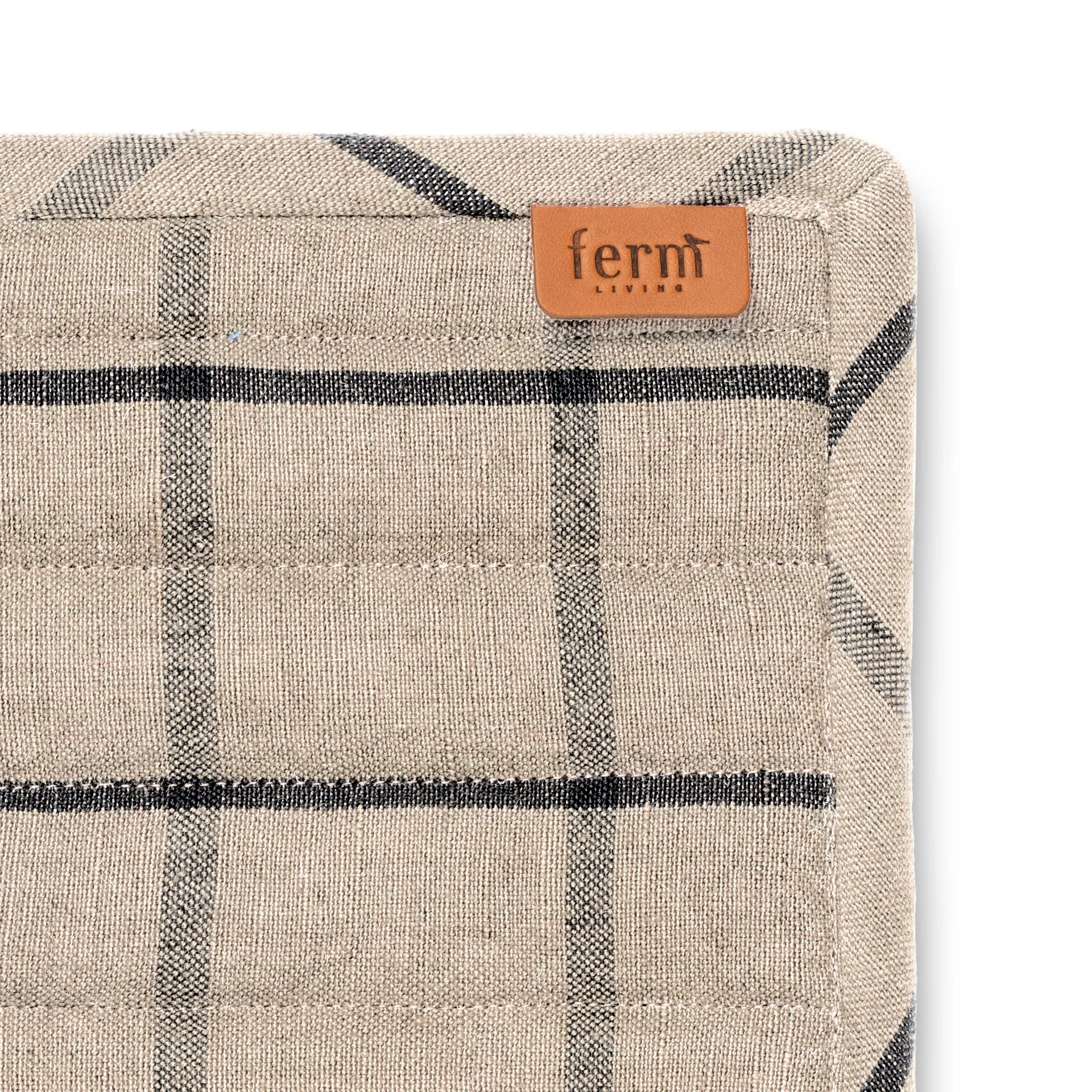 Hale γάντι φούρνου Συσκευασία 2 τεμαχίων, άμμος-μαύρο Ferm Living