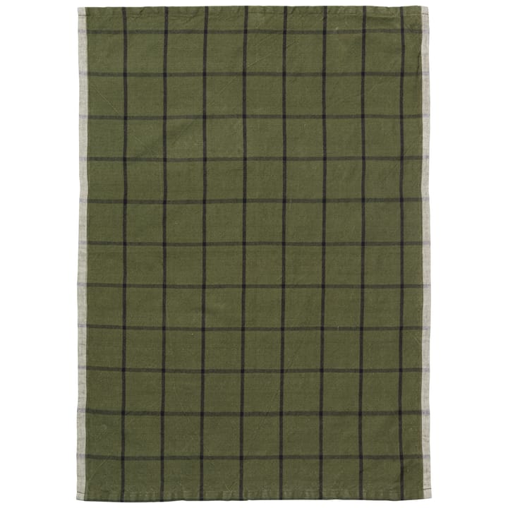 Hale πετσέτα κουζίνας 50x70 cm - Πράσινο-μαύρο - Ferm LIVING