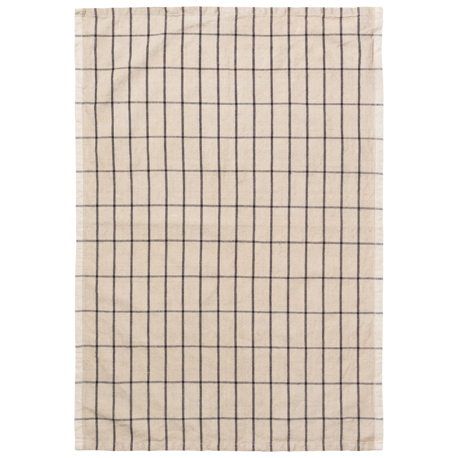 Hale πετσέτα κουζίνας 50x70 cm, Άμμος-μαύρο Ferm Living