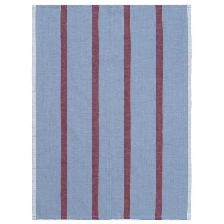 Hale πετσέτα κουζίνας 50x70 cm - Ξεθωριασμένο μπλε-ανοιχτό μπορντό - Ferm LIVING