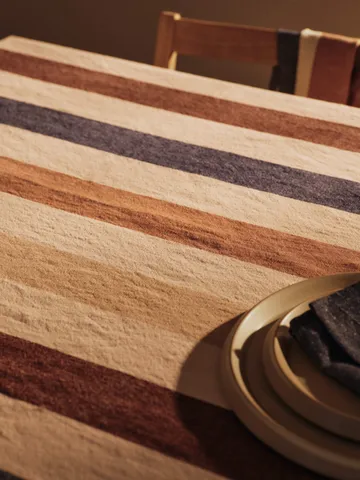 Hale τραπεζομάντηλο - Cashmere-mocha-indigo blue, 150x240 εκ. - Ferm Living