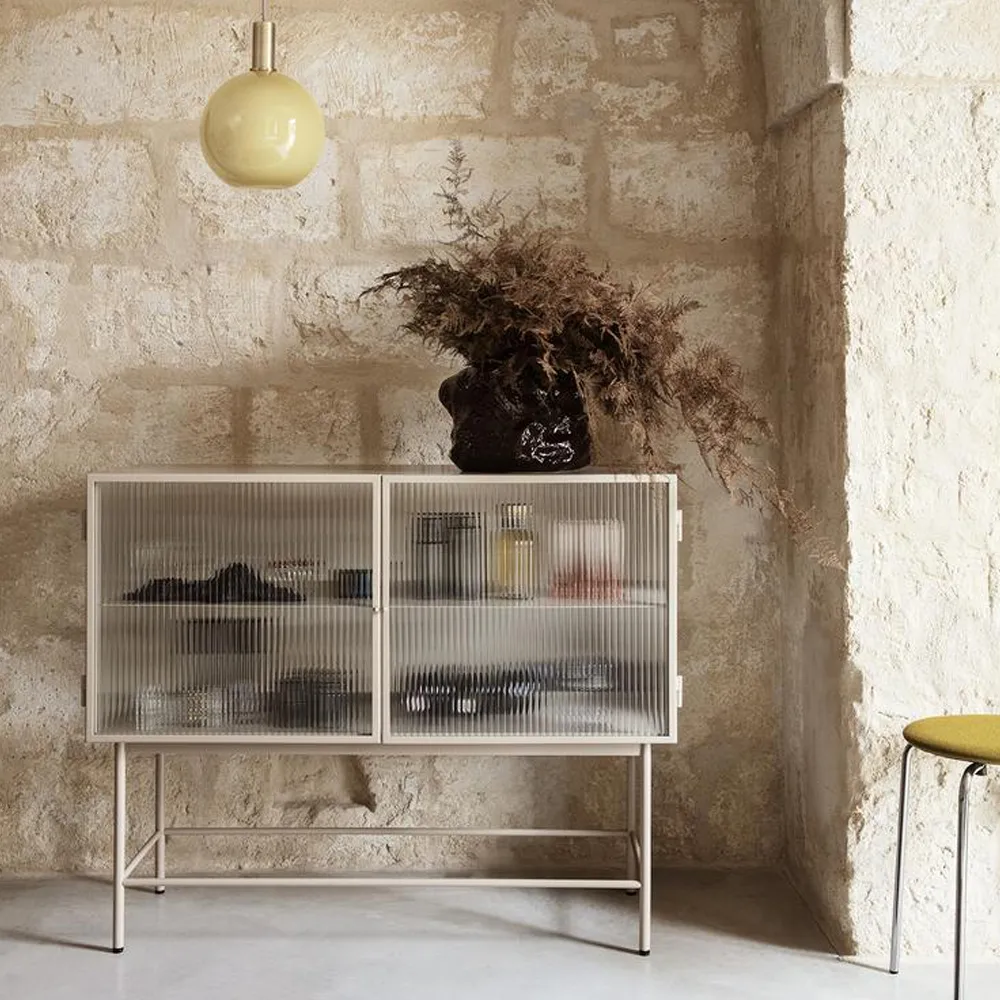Μπουφές Haze , Cashmere, κυματιστό γυαλί Ferm Living