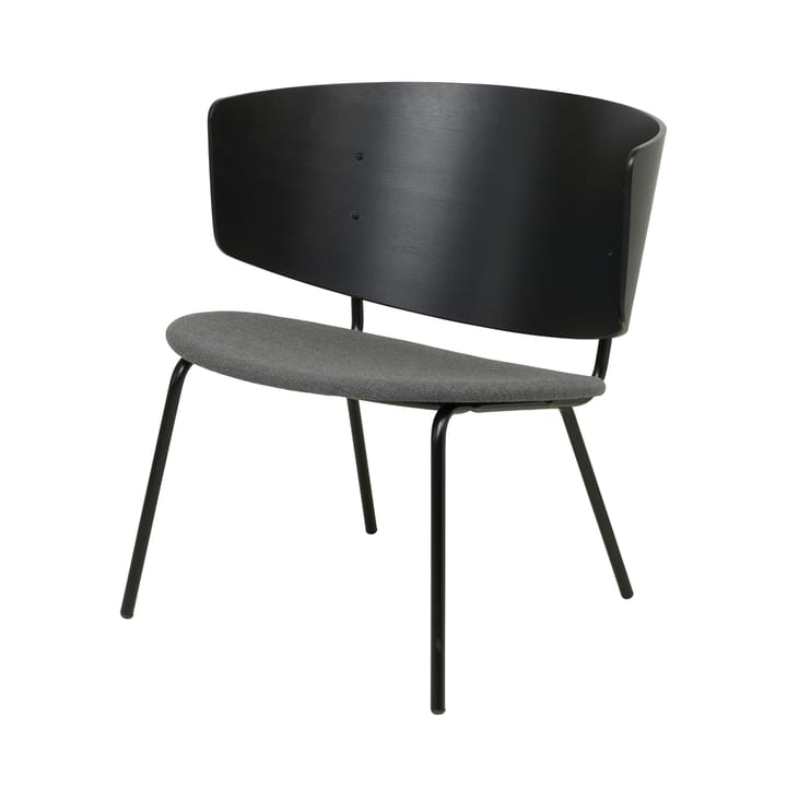 Herman καρέκλα σαλονιού - Μαύρο με σκούρο γκρι υφασμάτινη επενδύση - ferm LIVING