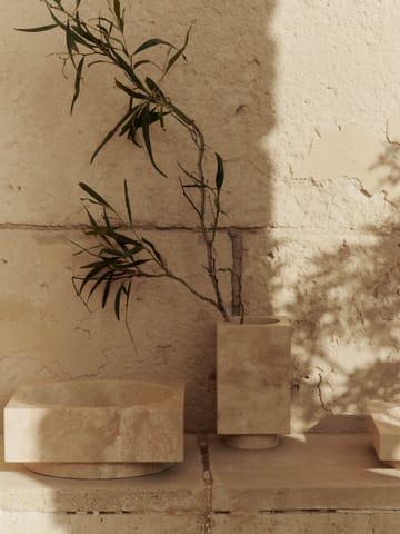 Hew βάζο 21 cm - Travertine - Ferm Living