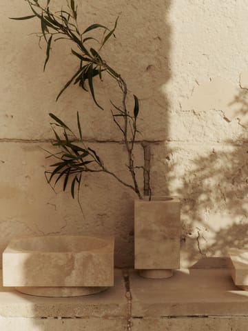 Hew διακοσμητικό μπολ ψηλό - Travertine - Ferm Living