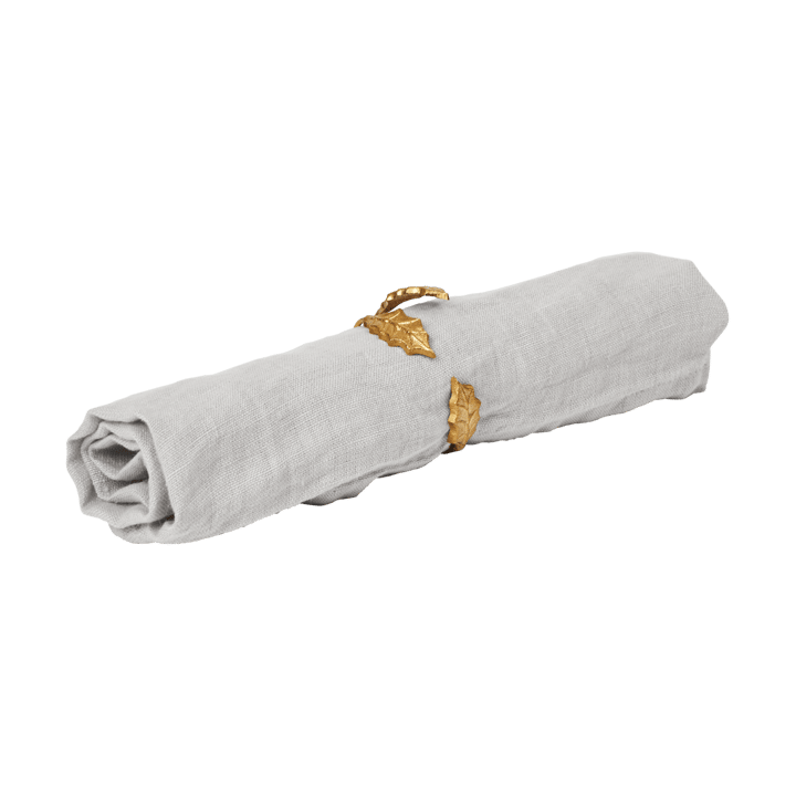 Δαχτυλ�ίδι πετσέτας Holly leaf Ø5,3 cm 4-pack, Brass Ferm Living