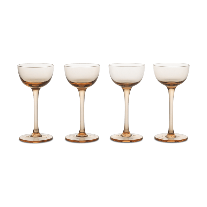 Host liquor ποτήρι 4 τεμαχίων - Κοκκίνισμα - Ferm Living