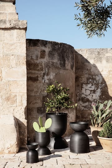 Hourglass γλάστρα μεγάλη - Μαύρο-σκούρο γκρι - Ferm Living