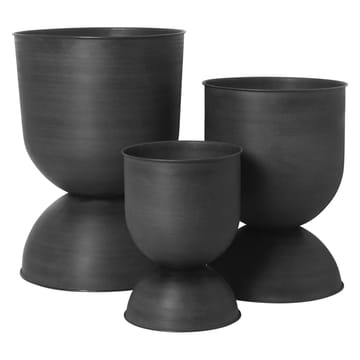 Hourglass γλάστρα μεσαία - Μαύρο-σκούρο γκρι - Ferm Living