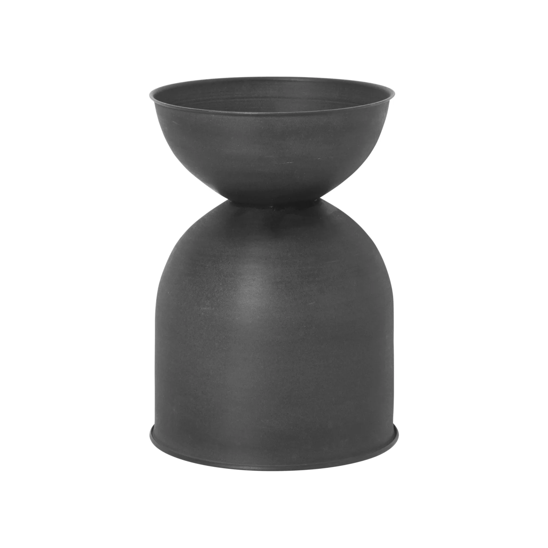 Hourglass γλάστρα μικρή Ø30 cm, Μαύρο-σκούρο γκρι Ferm Living