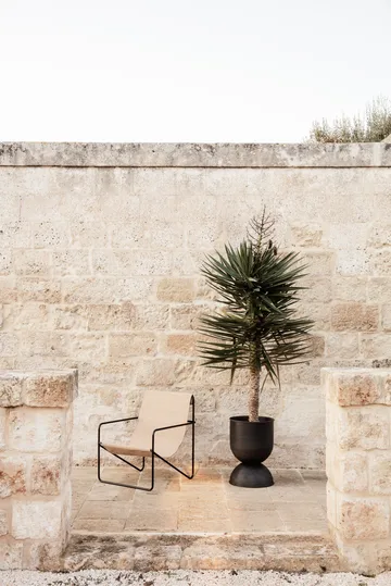 Hourglass γλάστρα μεσαία Ø40 cm - Μαύρο-σκούρο γκρι - Ferm Living