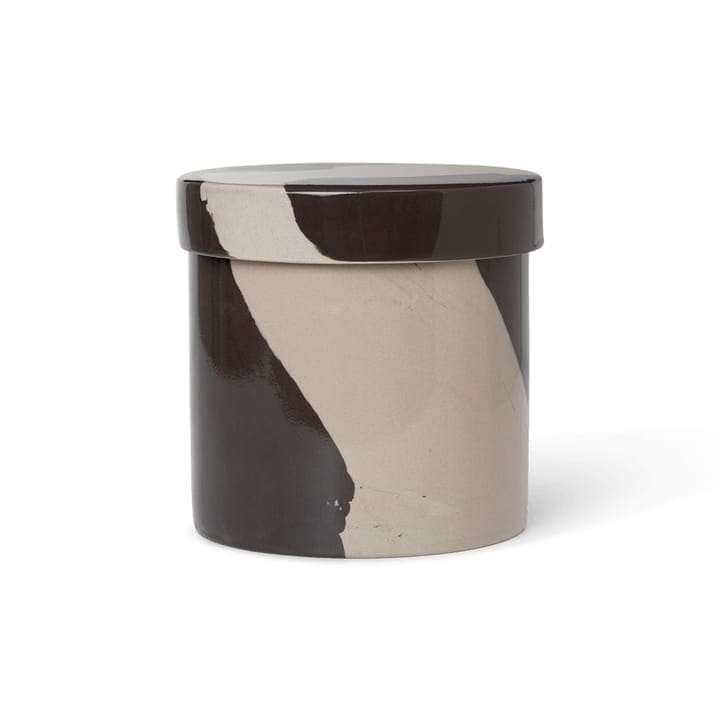 Inlay βάζο αποθήκευσης 14,5 cm, Άμμος-καφέ Ferm Living