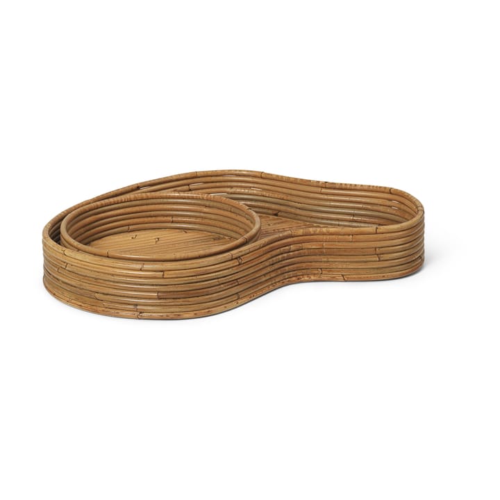 Isola δίσκος 2 κομμάτια, Natural stained Ferm Living