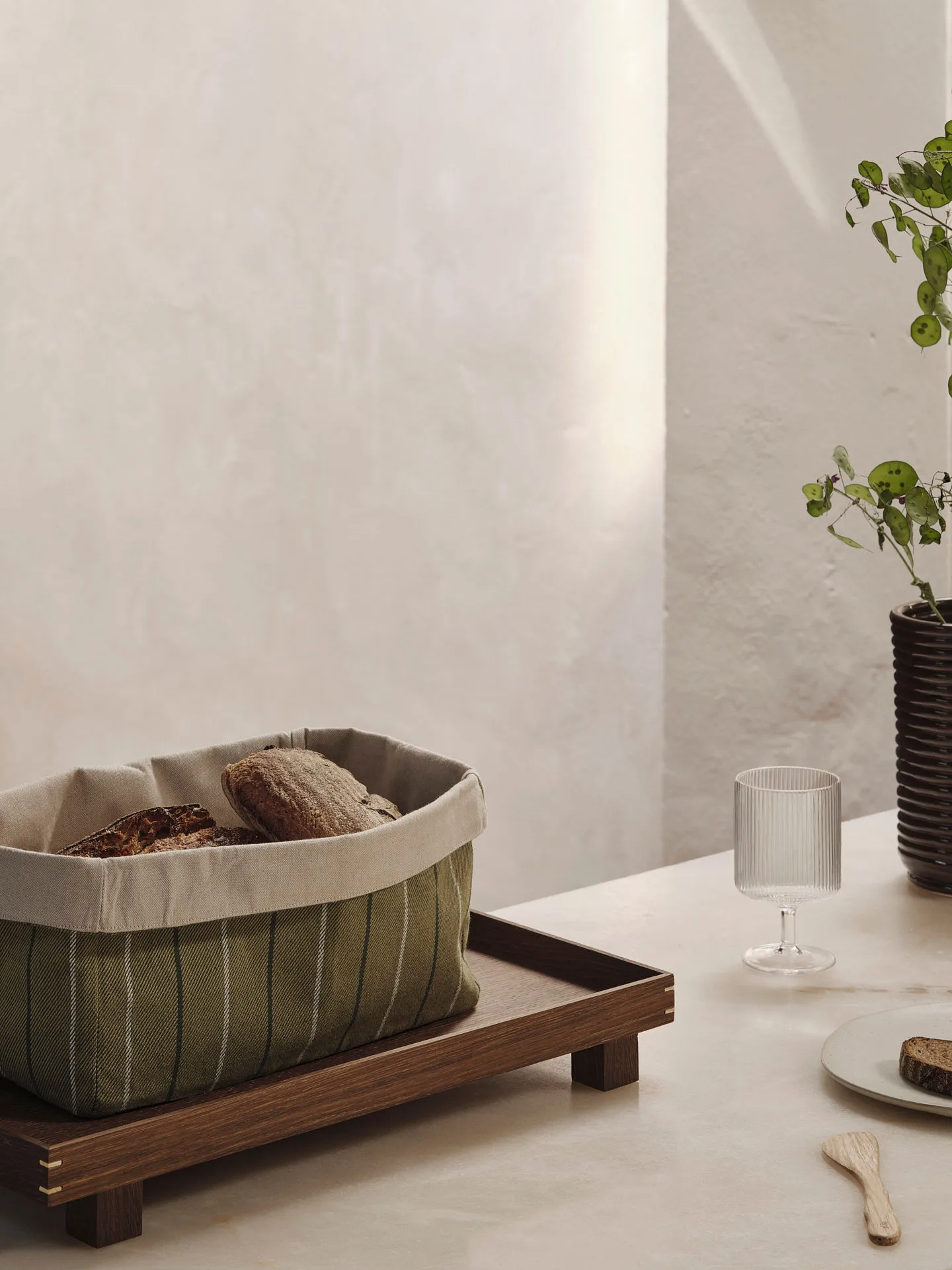 Ito Kitchen Basket ψωμιέρα 19x30 cm, Natural-seaweed Ferm Living