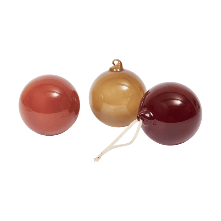 Γυάλινη μπάλα julkulor L Ø10 εκ 3 τεμάχια - Roseate Opaque - Ferm Living