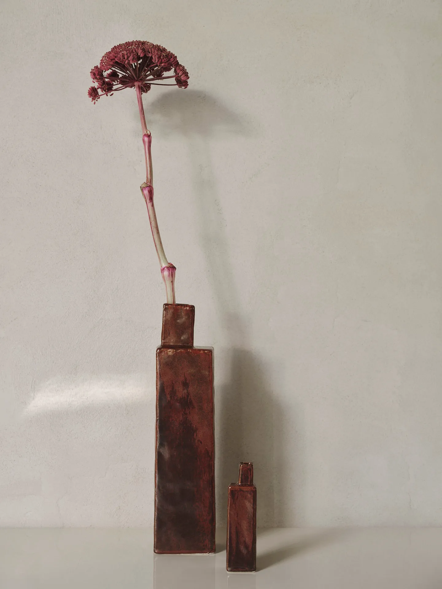 Koa βάζο H40, Red brown Ferm Living