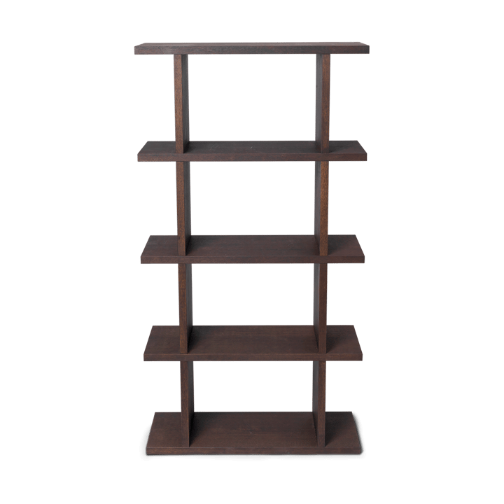 Kona βιβλίοράφι 1x4 - Dark stained - Ferm Living