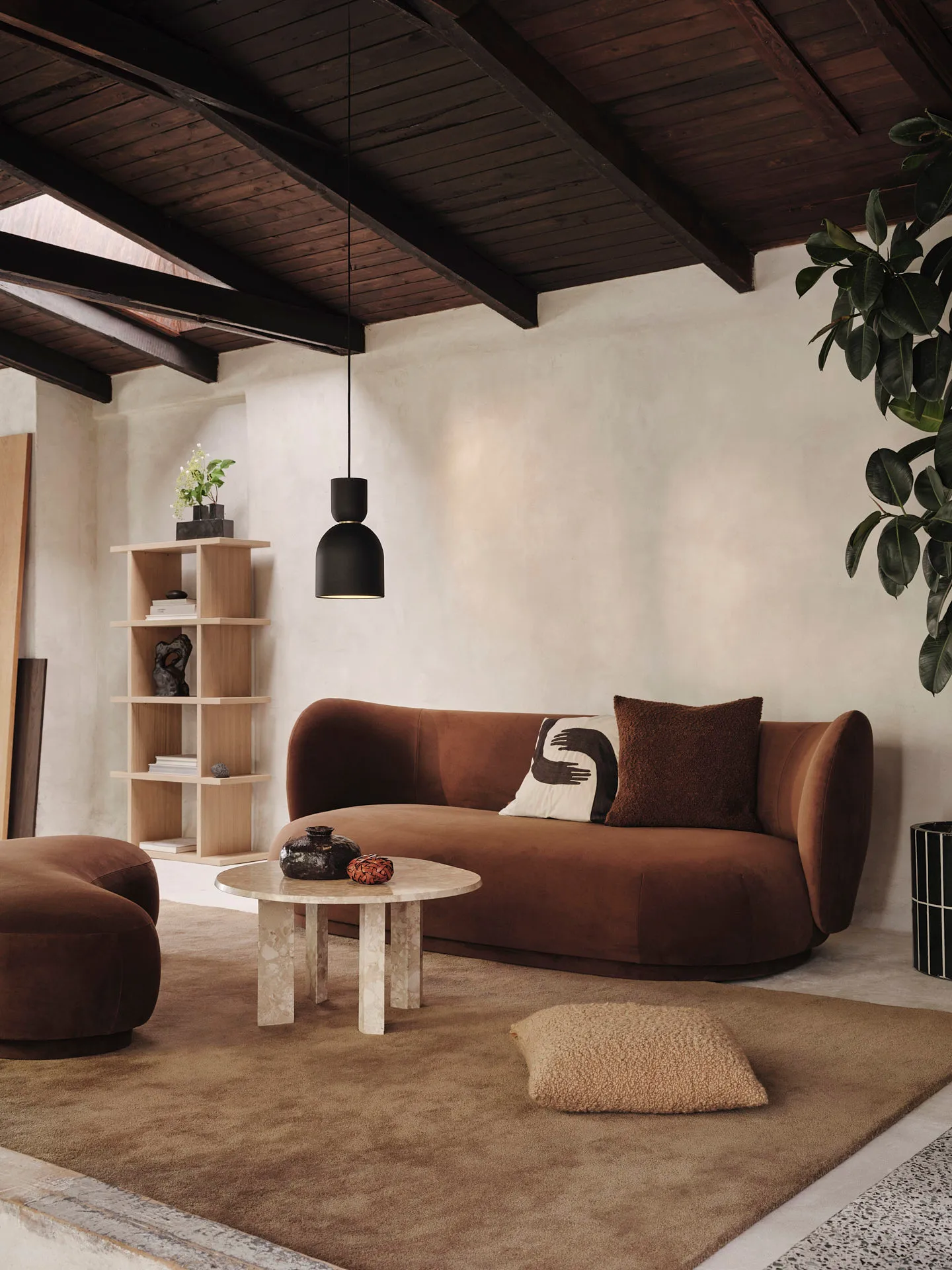Kona βιβλίοράφι 1x4, Natural Ferm Living