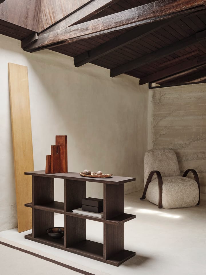 Kona βιβλίοράφι 2x2, Dark stained Ferm Living