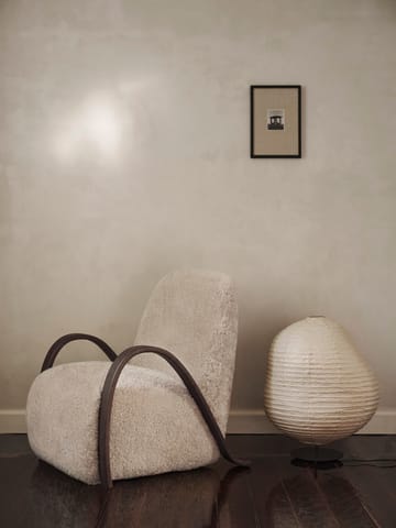 Kurbis φωτιστικό δαπέδου low - Natural-black - Ferm Living