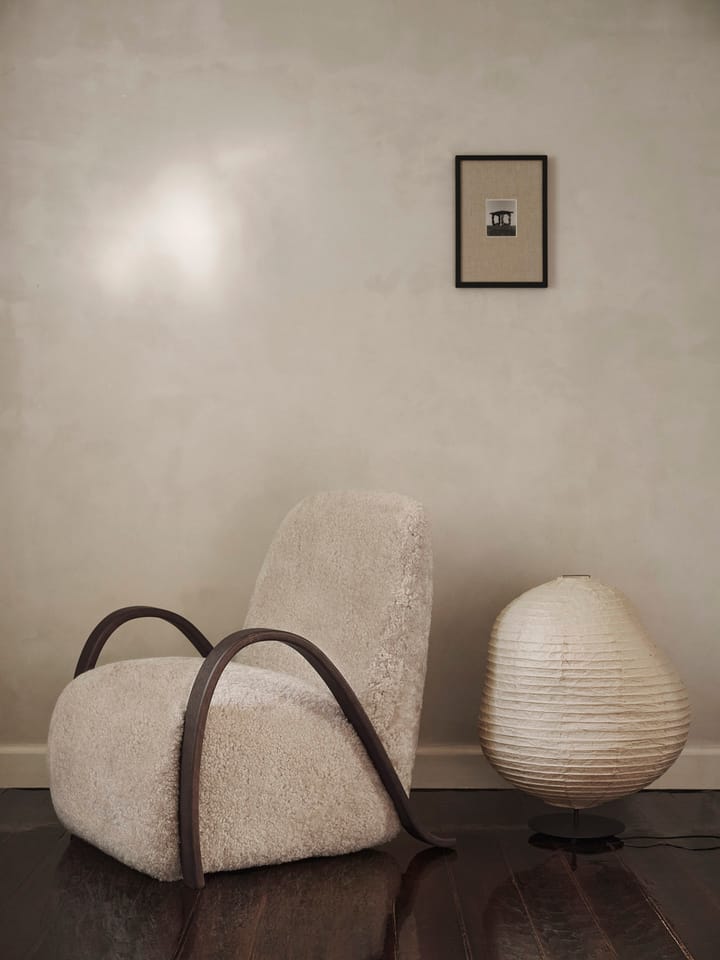 Kurbis φωτιστικό δαπέδου low, Natural-black Ferm Living