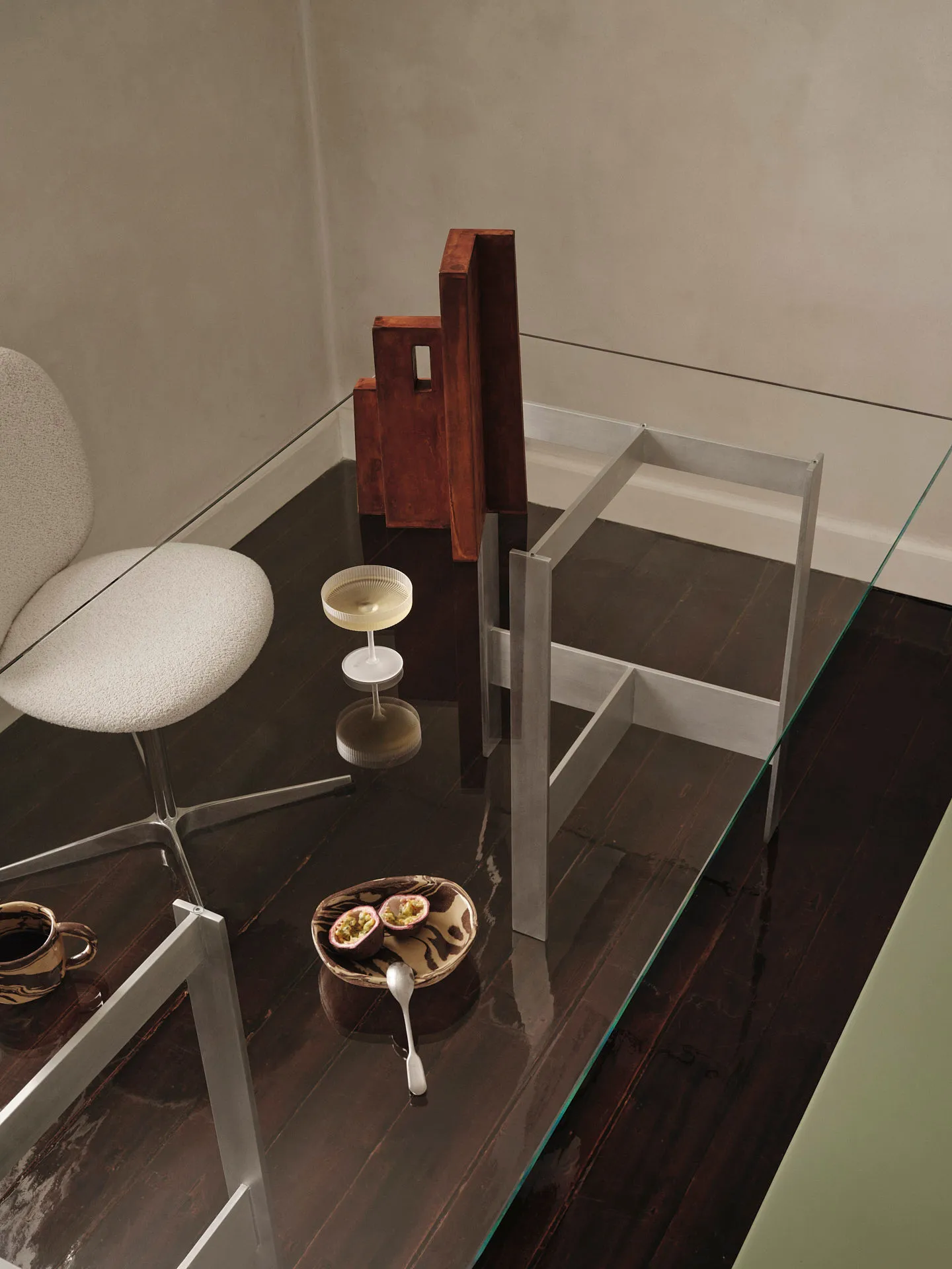 Lager τραπεζαρία μεγάλο 90x200 cm, Glass-aluminium Ferm Living