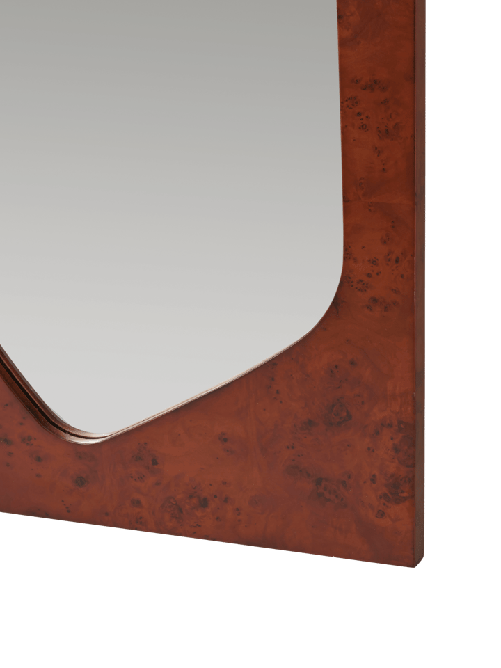 Lager επιτοίχιο ράφι τριπλό μικρό, Dark stained burl, 135 cm Ferm Living
