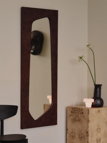 Lager επιτοίχιο ράφι τριπλό μικρό - Dark stained burl, 135 cm - Ferm Living