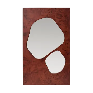 Lager επιτοίχιο ράφι τριπλό μικρό - Dark stained burl, 82 cm - Ferm Living