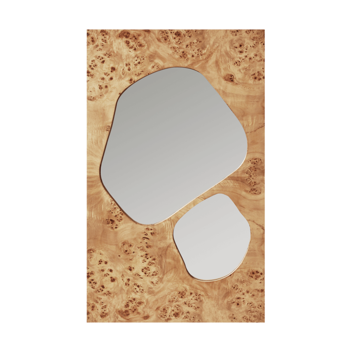Lager επιτοίχιο ράφι τριπλό μικρό - Natural burl, 82 cm - Ferm Living