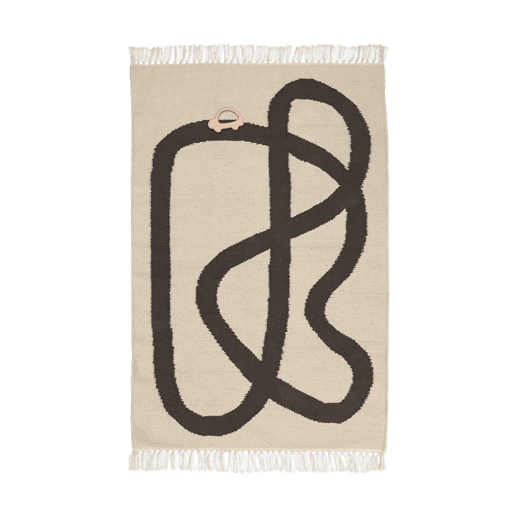 Lane χαλί 70x105 cm, Εκρού-Σοκολάτα Ferm Living