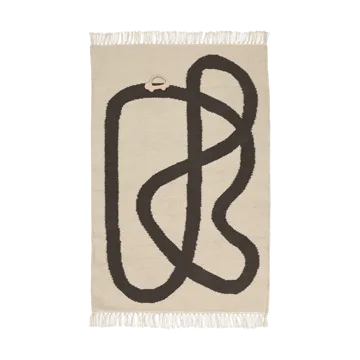 Lane χαλί 70x105 cm - Εκρού-Σοκολάτα - Ferm Living