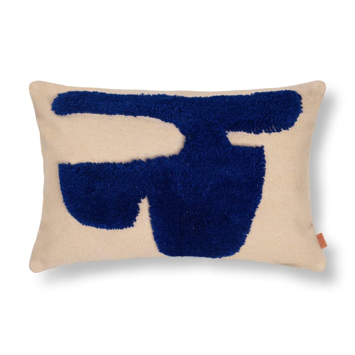 Lay ορθογώνιο μαξιλάρι 40x60 cm - Sand / Bright Blue - Ferm LIVING
