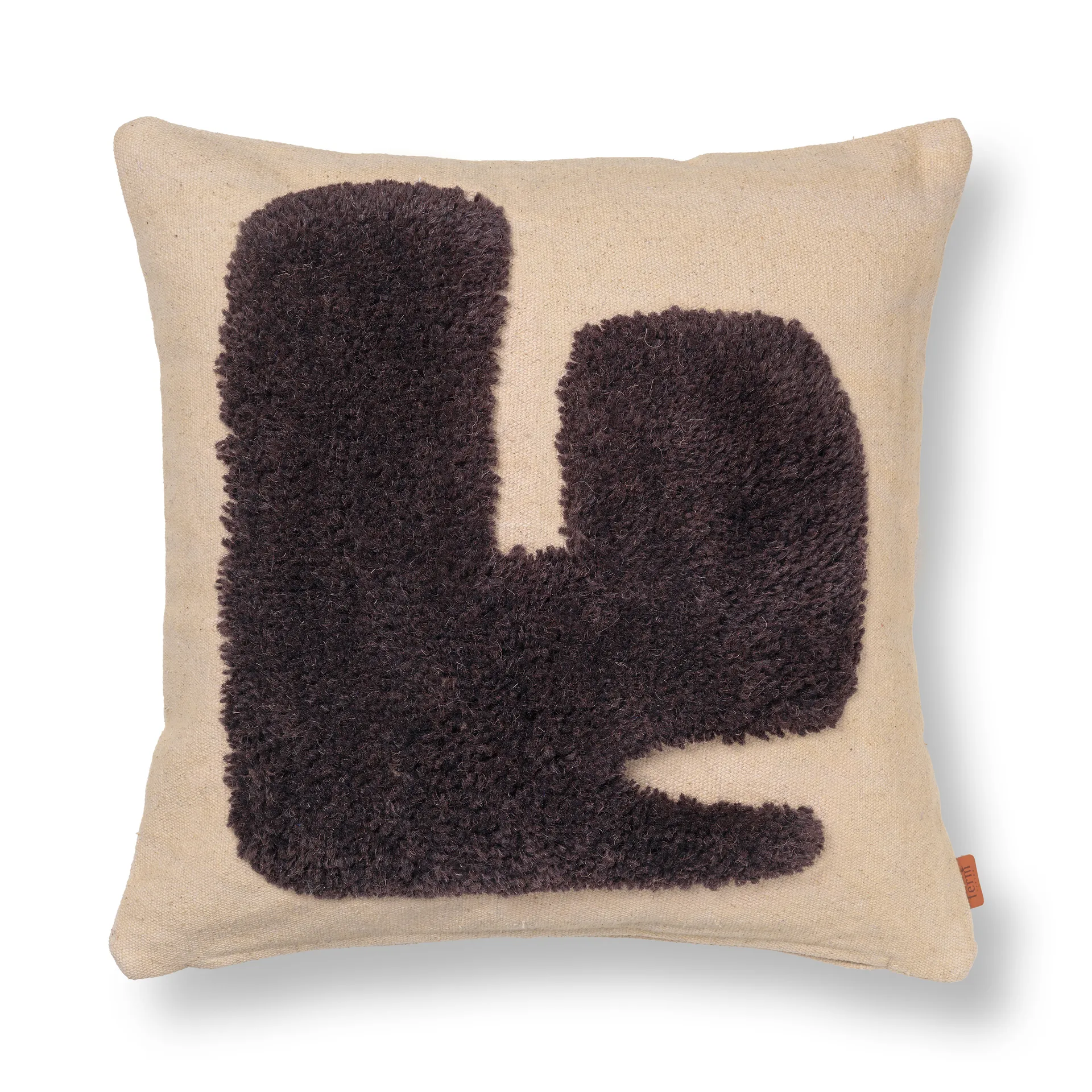 Μαξιλάρι Lay 50x50 cm, Sand / Dark Brown Ferm Living