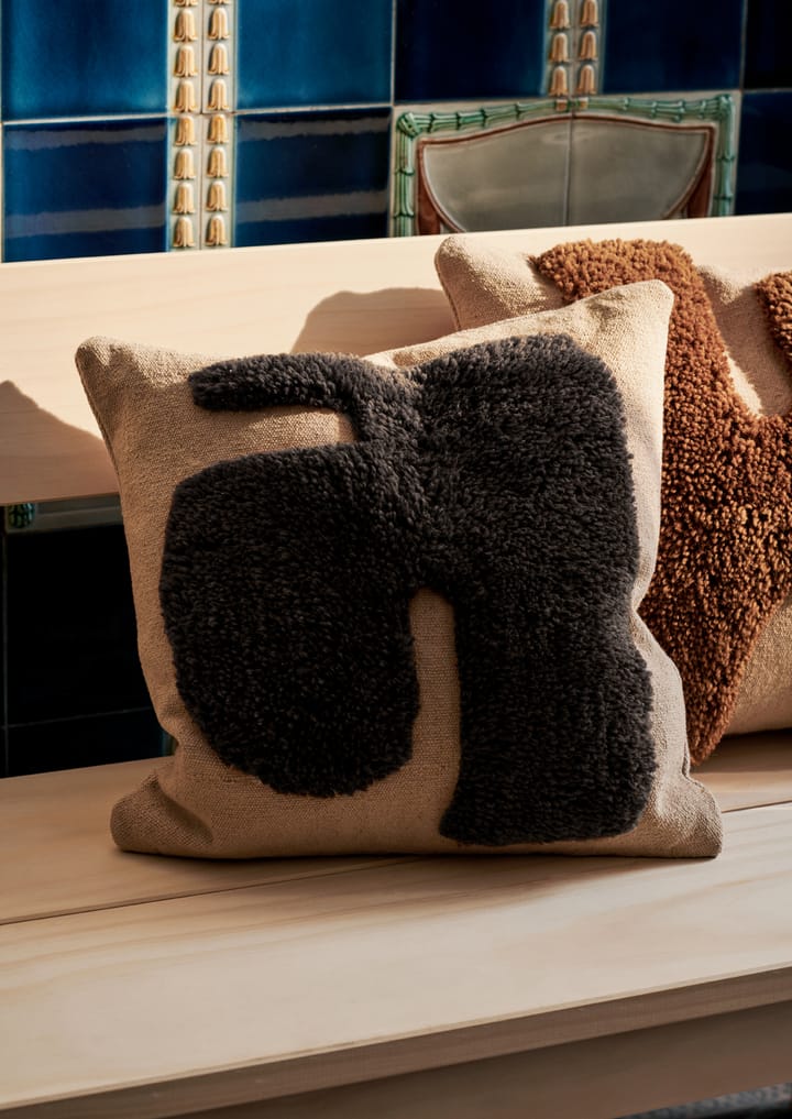 Μαξιλάρι Lay 50x50 cm, Sand / Dark Brown Ferm Living
