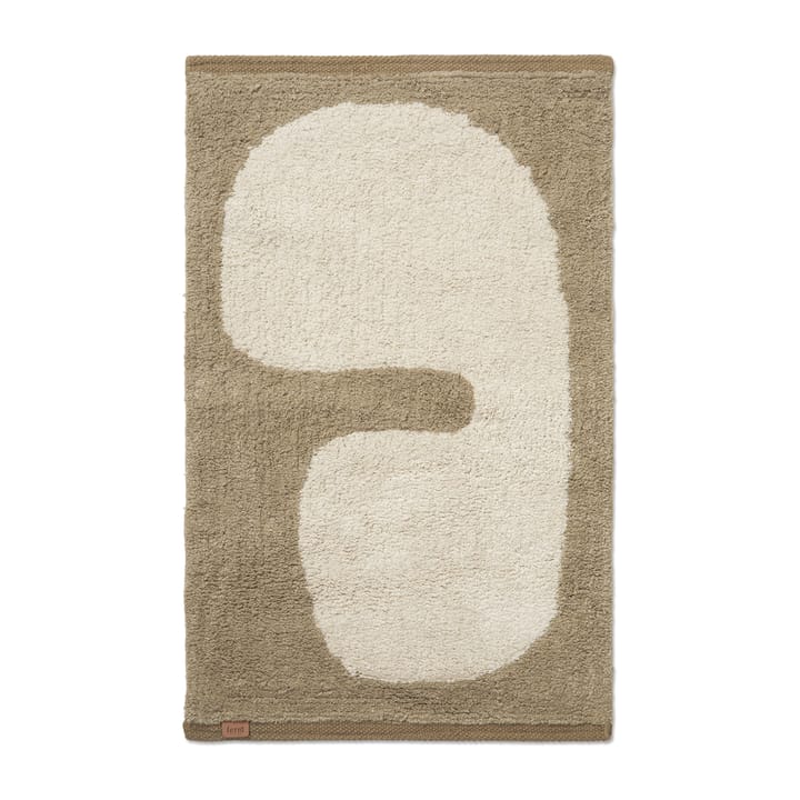 Lay bathroom χαλί 50x70 εκ - Dark taupe-off white - Ferm Living