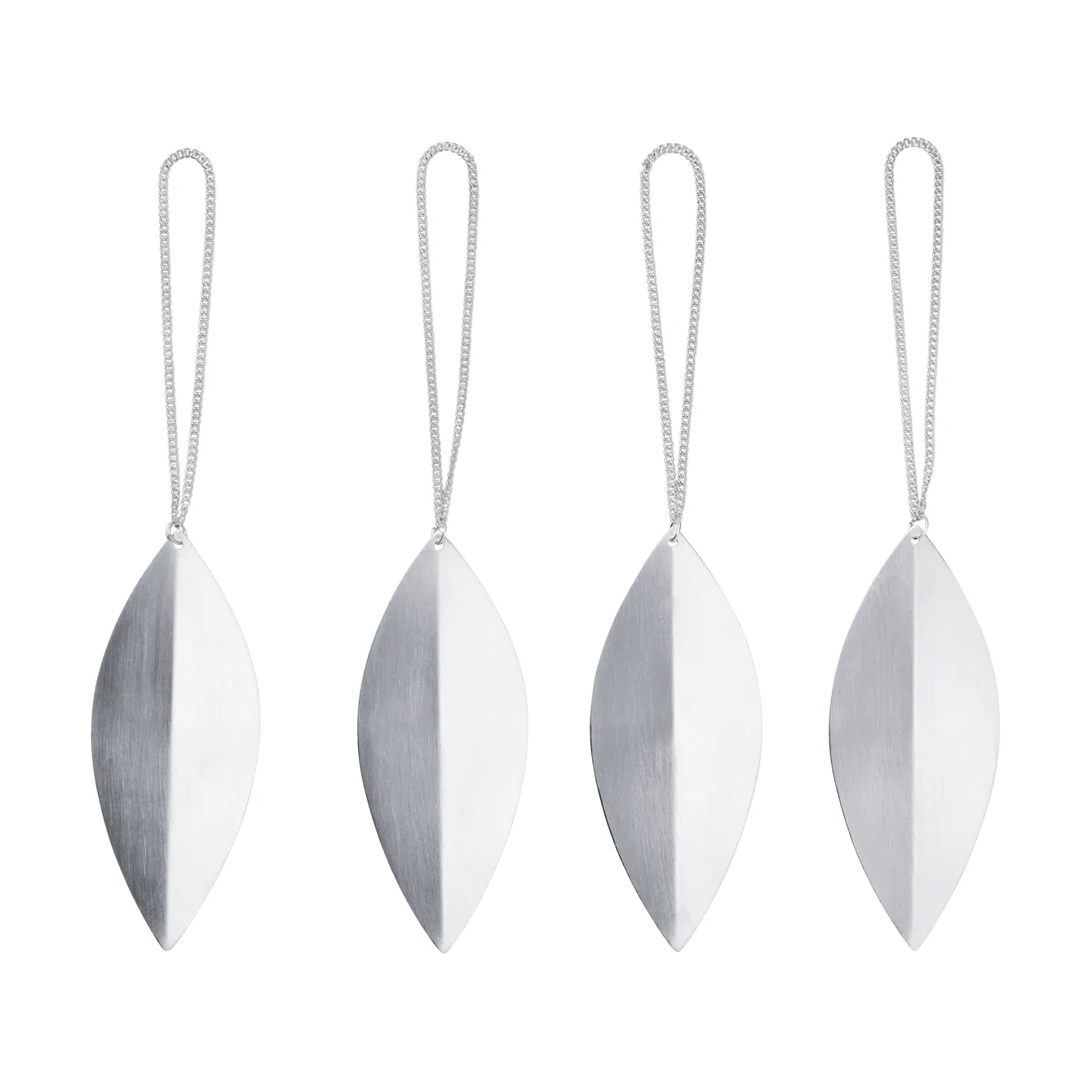 Leaf χριστουγεννιάτικο κρεμαστό δέντρου, Silver, 4-pack Ferm Living