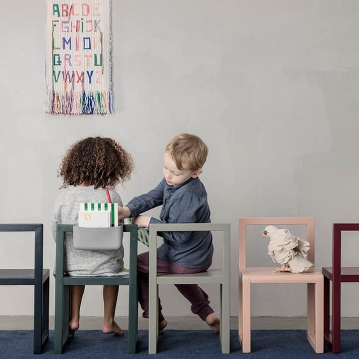 Little Architecht παιδική καρέκλα - Σκούρο μπλε, καπλαμάς στο χρώμα της στάχτης - ferm LIVING