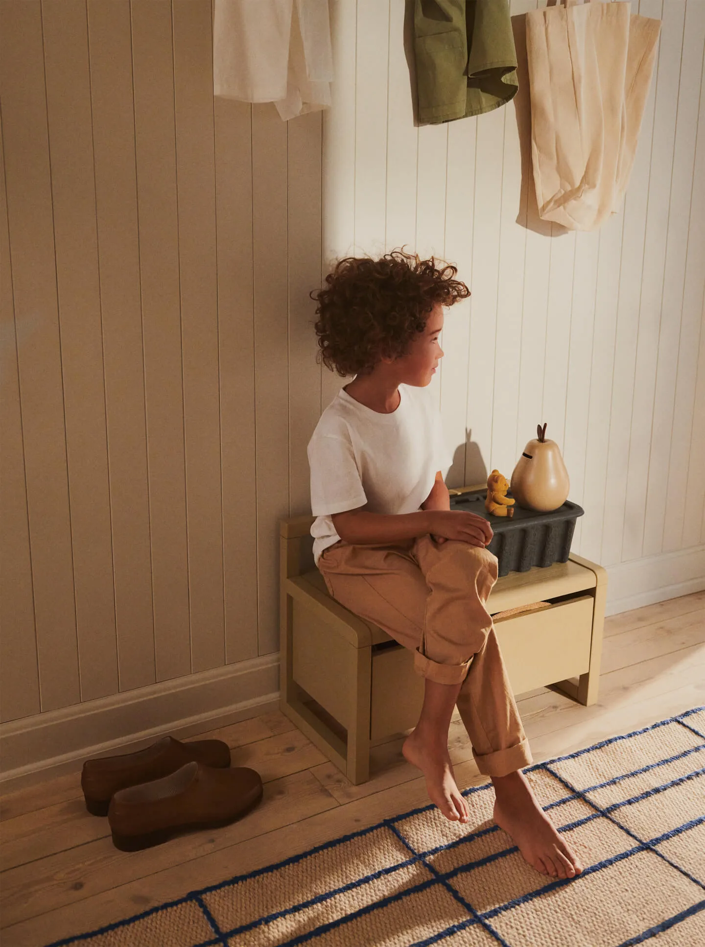 Little architect αποθηκευτικό σκαμπό, Cashmere, 60x30x41,2 εκ. Ferm Living